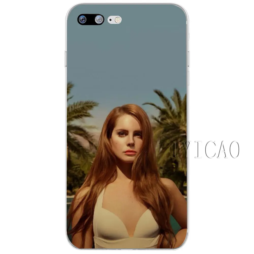 IYICAO Лана Дель Рей жесткий прозрачный чехол для iPhone XR X XS Max 8 7 6 S плюс 5 5S 5C 4 4S
