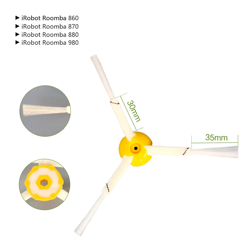 10 боковых кистей 8 HEPA фильтр для iRobot Roomba 800 900 Series 805 860 870 871 880 890 960 980 Запчасти