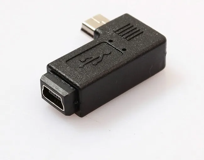 200 шт./лот 90 градусов левый Угол mini 5pin USB B Штекерный Разъем адаптеры|connector telephone|usb