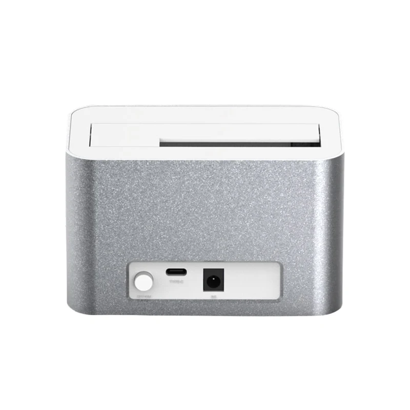 Type C hdd docking station aluminum ssd hdd case enclosure for 2.5'' 3.5'' sata hard disk/solid state disk up to 8TB blueendless