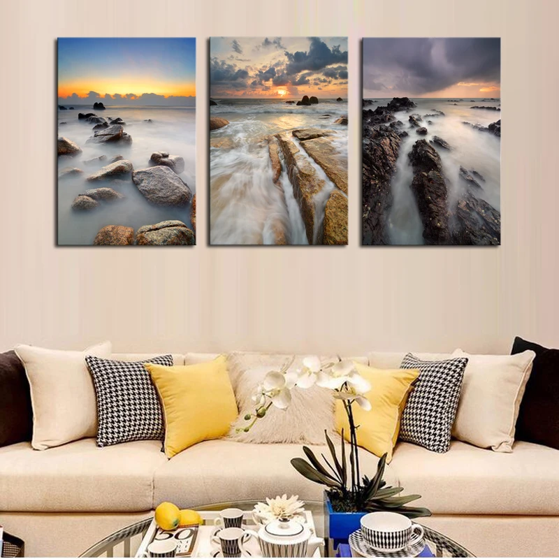 3 шт. Настенная картина Водопад|art gallery|canvas wallcanvas painting |