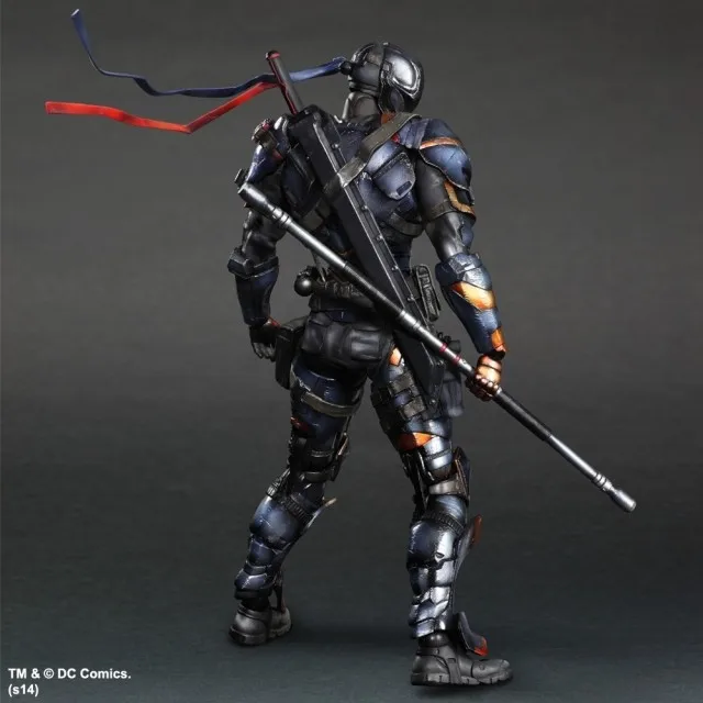 SQUARE IX Play Arts KAI DC Comics Бэтмен: Arkham Origins Deathstroke ПВХ фигурка Коллекционная модель