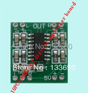 Плата цифрового усилителя мощности PAM8403 миниатюрная класса D 2*3 Вт 2 5 ~ В