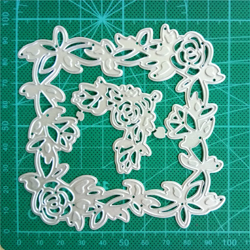 Swovo etch vine уголки для резки металла DIY трафареты скрапбукинга тиснение бумажные