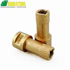 SHDIATOOL 2 шт 20 мм Вакуумные Пайки Алмазные Сверла гранит и мрамор сверло фарфоровая плитка Отверстие пила M14 резьба короны