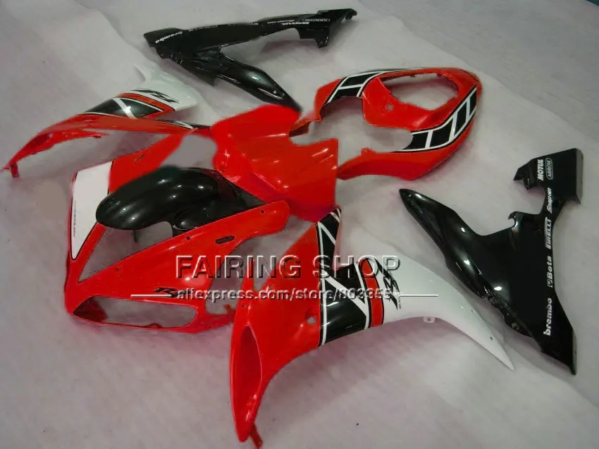 Заводские Обтекатели для мотоциклов YAMAHA R1 2004 2005 2006 YZFR1 YZF1000 04 05 06 красно черные