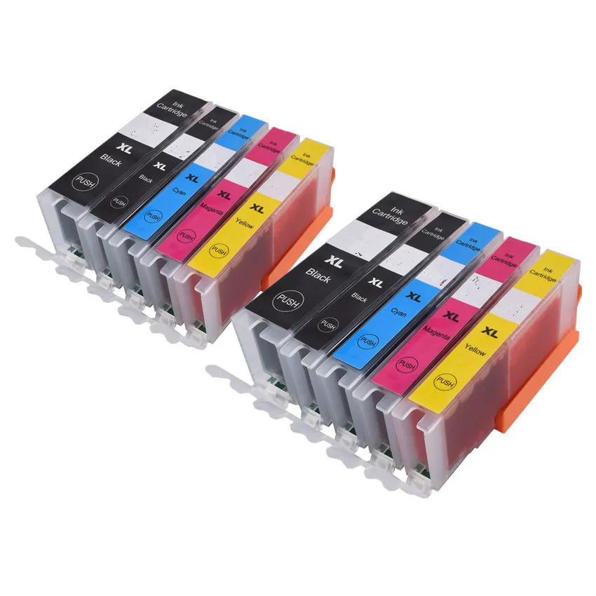 2set 570 571 PGI-570 CLI-571 совместимый чернильный картридж для принтера canon pixma TS6050 TS051 TS6052 TS5050 TS5051 TS5052 MG5750 5751 MG6850 - Цвет: 2set