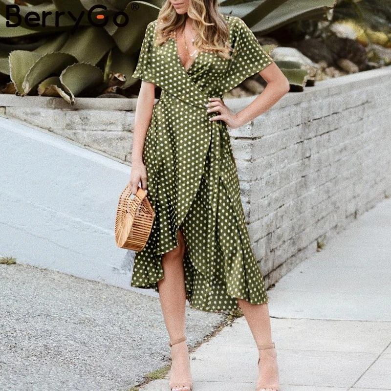 Simplee в винтажном стиле горошек с принтом шифоновое платье женское элегантное