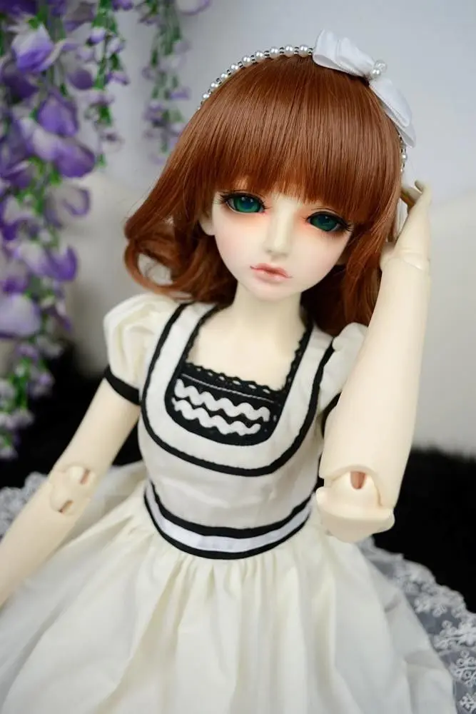 

[Wamami] 105 # белое кружевное соединительное платье 1/4 MSD 1/3 SD DZ AOD BJD Dollfie
