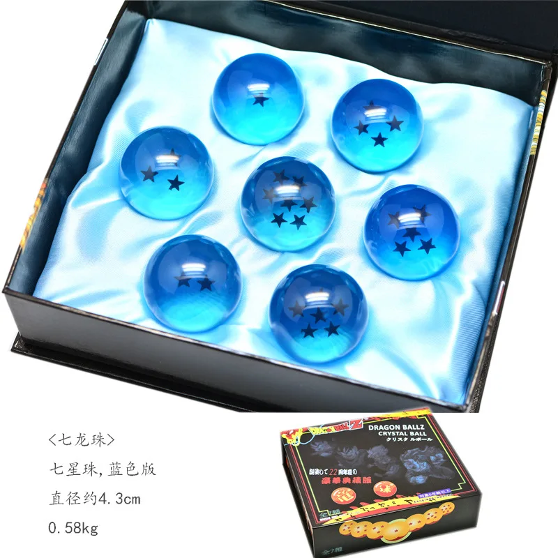 Dragon Ball Z 4 см DragonBall 7 Звезд Хрустальный шар Рисунок Коллекционные игрушки 1 ~