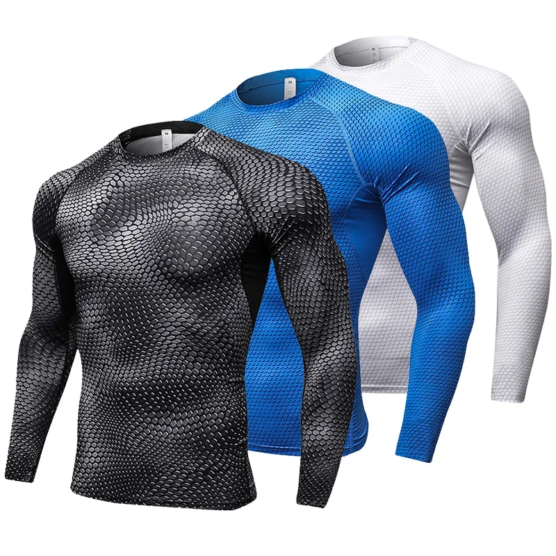 

Long Sleeve Fitness Tights Sport Shirt Men , Quickly Dry Soccer Jersey Running T-shirts Gym Clothing Crossfit Top Mens Rashgard