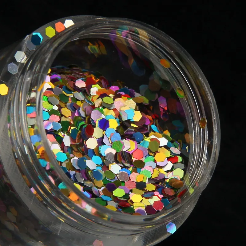 5 г Голографический лазерный маникюр ногтей Блеск пыли Советы украшения формы