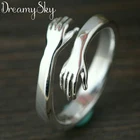 Богемные винтажные серебряные кольца для женщин панк большие антикварные Открытые Кольца массивные украшения для пальцев