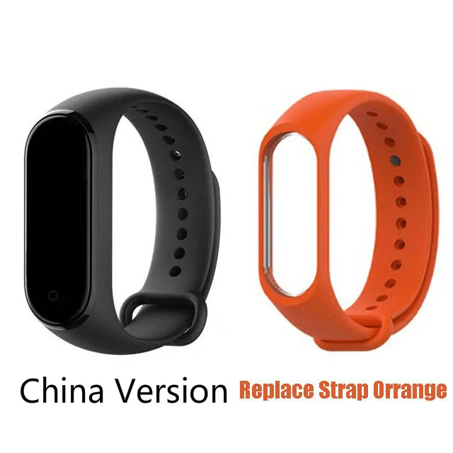 add orrange strap Xiaomi Mi браслет 4 Bluetooth 5,0 Фитнес браслет AMOLED цветной сенсорный экран Музыка AI пульс - Цвет: add orrange strap