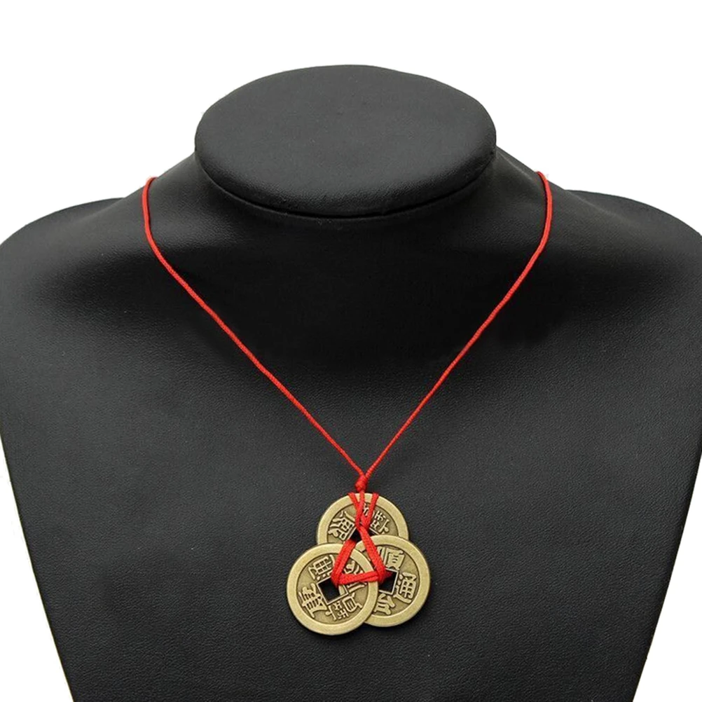 3 шт счастливые медные китайские монеты фэн шуй для богатства и успеха