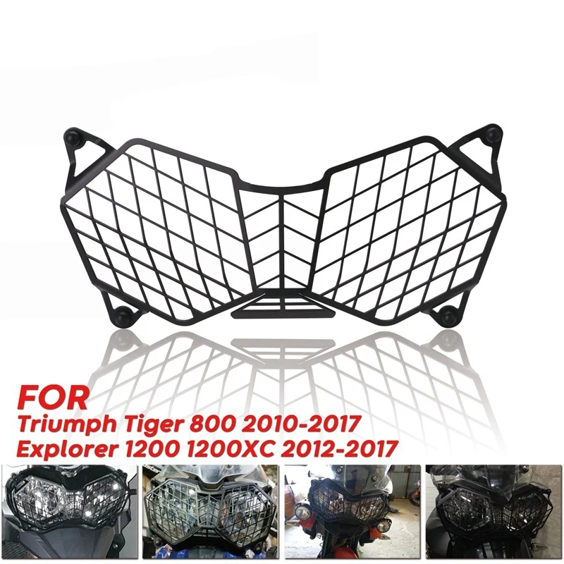 Фара мотоцикла решетка свет крышка Защитная защита для Triumph Tiger 800 2010 2017 и Explorer 1200 12
