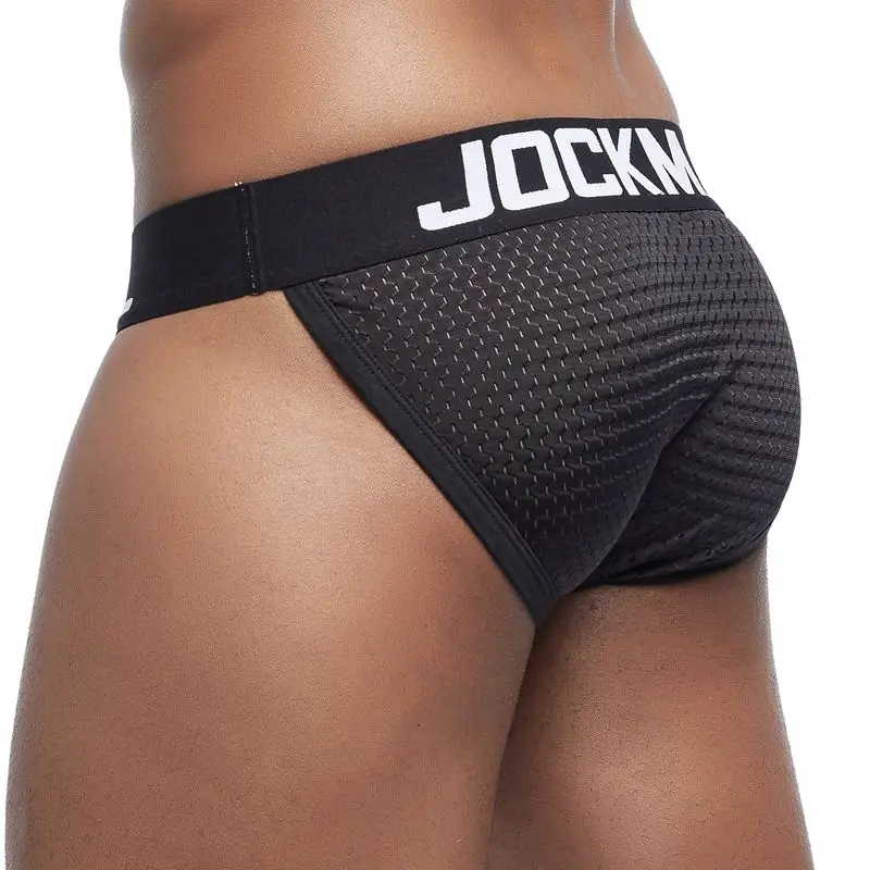 JOCKMAIL Сетчатое мужское бикини гей нижнее белье сексуальные мужские трусы cuecas