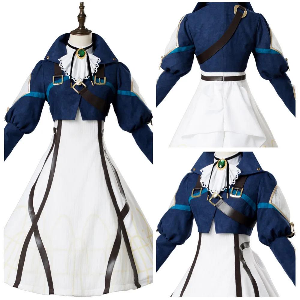 

Violet Evergarden Cosplay Auto Memory Doll Cosplay Costume Maiden Dress Suit Gown