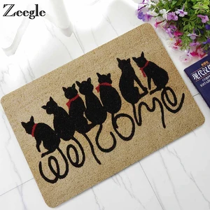 zeegle carpet cat doormat outdoor rugs rubber floor mat non slip kitchen rug entrance mats absorbent bathroom carpet foot mat free global shipping