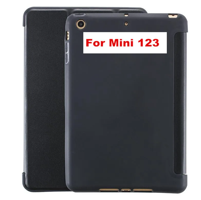 Black For mini 123 YWEWBJH Роскошный ультра тонкий магнитный Смарт-флип-Стенд PU кожаный мягкий чехол для iPad Mini 2 3 4 Силиконовый мягкий чехол - Цвет: Black For mini 123