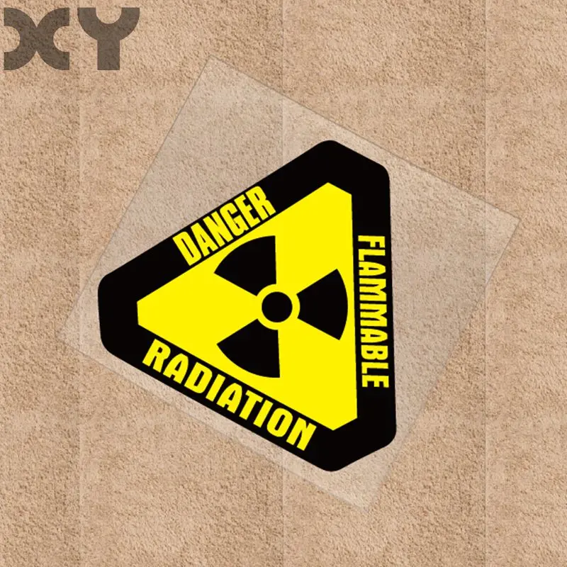 XY радиационный предупреждающий знак переводная картинка наклейка для