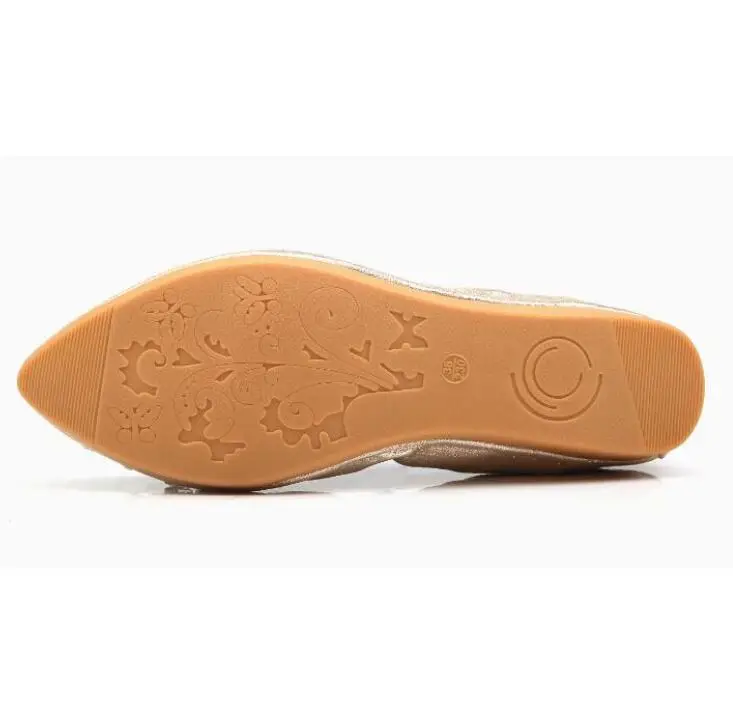 Новый 2019 хит продаж с украшением в виде кристаллов на плоской подошве Балетки