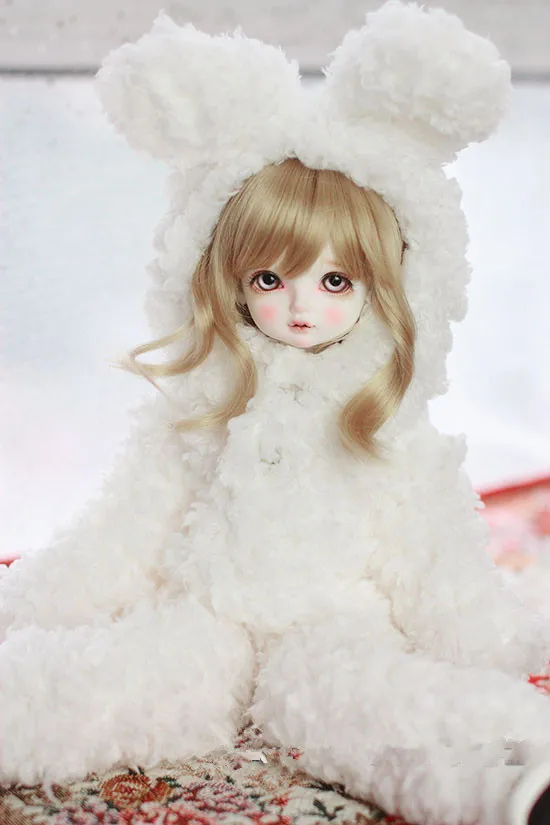 1/6 кукла ночная рубашка белый кролик плюшевый костюм для 1/6 BJD YOSD MSD кукла аксессуары животное кукла одежда