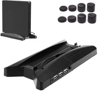 spaceship 2 in 1 vertical stand holder cooling fans cooler 3 usb hub ports for sony ps4 pro and ps4 slim console storage bracket
