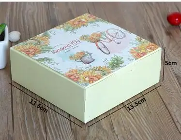 30 шт 8 видов цветов DIY Бумажная Коробка для мыла крафт-бумага подарочная коробка