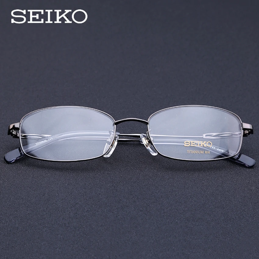 SEIKO мужские диоптрические очки, титановые очки, мужские Оптические корригирующие очки, титановые очки, оправа для мужчин H01060