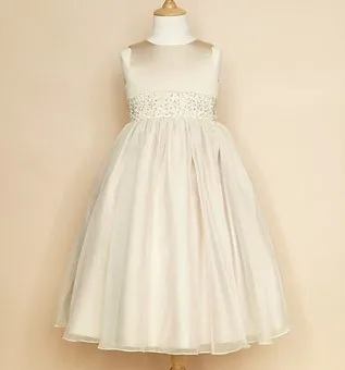 2017 Великолепные Pageant Бальные Платья Для Девочек Белый Длиной до пола Довольно