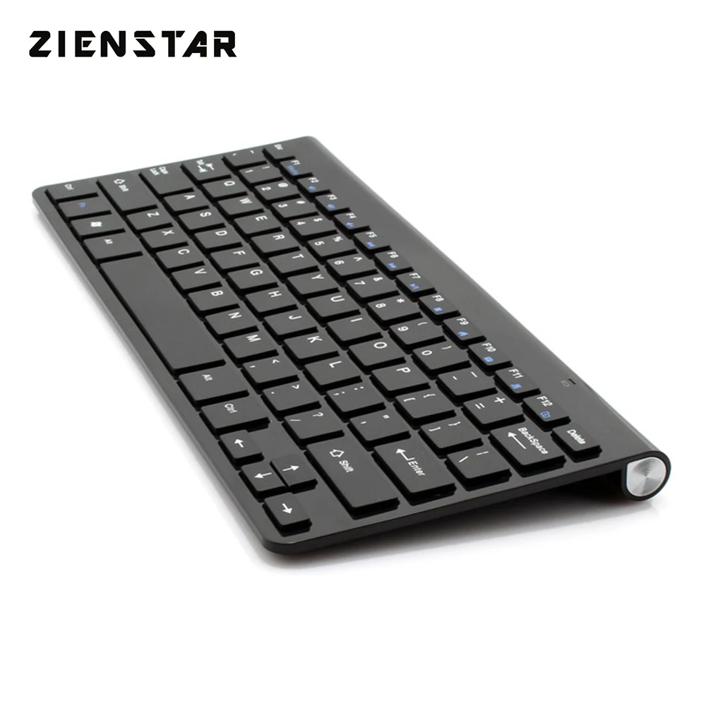 Ультратонкая беспроводная клавиатура Zienstar 2 4G для Ipad MACBOOK ноутбука ПК и планшета