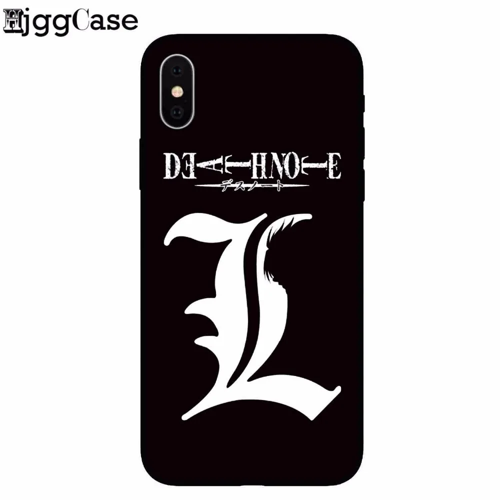Death Note, мягкий черный силиконовый чехол из ТПУ для телефона Ryuk kira, чехол для телефона Apple iPhone 8, 7, 6, 6S Plus, X, 5, 5S, SE, чехол, Fundas Capa