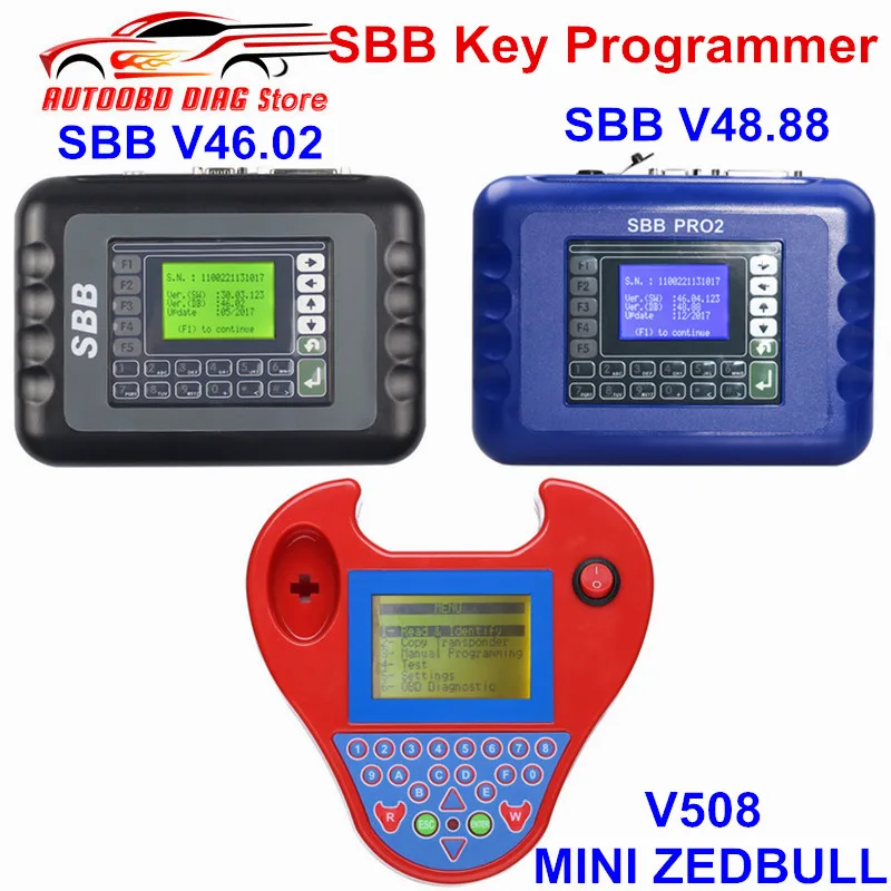 Лучший программатор ключей для автомобиля SBB PRO2 V48.88 V46.02 V33.02 + смарт мини