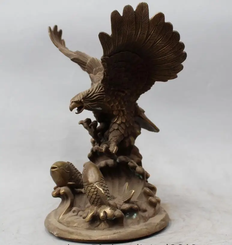 11 &quotКитай Китайский народный фэн шуй латунный ястреб орел Король птиц predation
