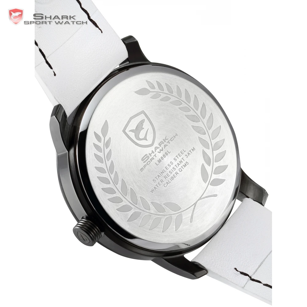 Лучший Бренд Класса Люкс АКУЛА Спортивные Часы Мужчины С Ограниченной Белый