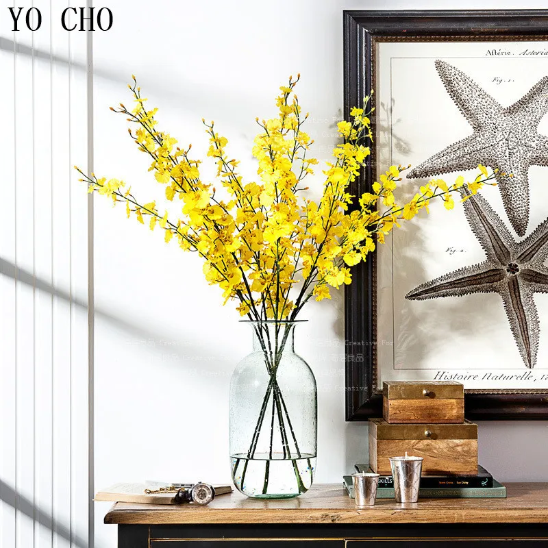 Искусственные цветы YO CHO шелковое свадебное украшение искусственные орхидеи