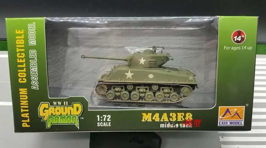 WWII США M4A3E8 Шермана легко восемь 1/72 не литья под давлением Easy model| |
