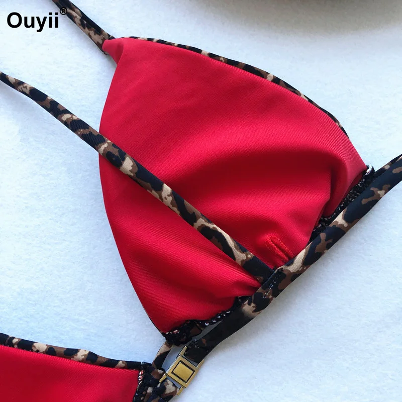 2019 New Bikini Suit Three-point Swimsuit Sexy Leopard Print Low Waist Than Base Retro Women's Swimwear |