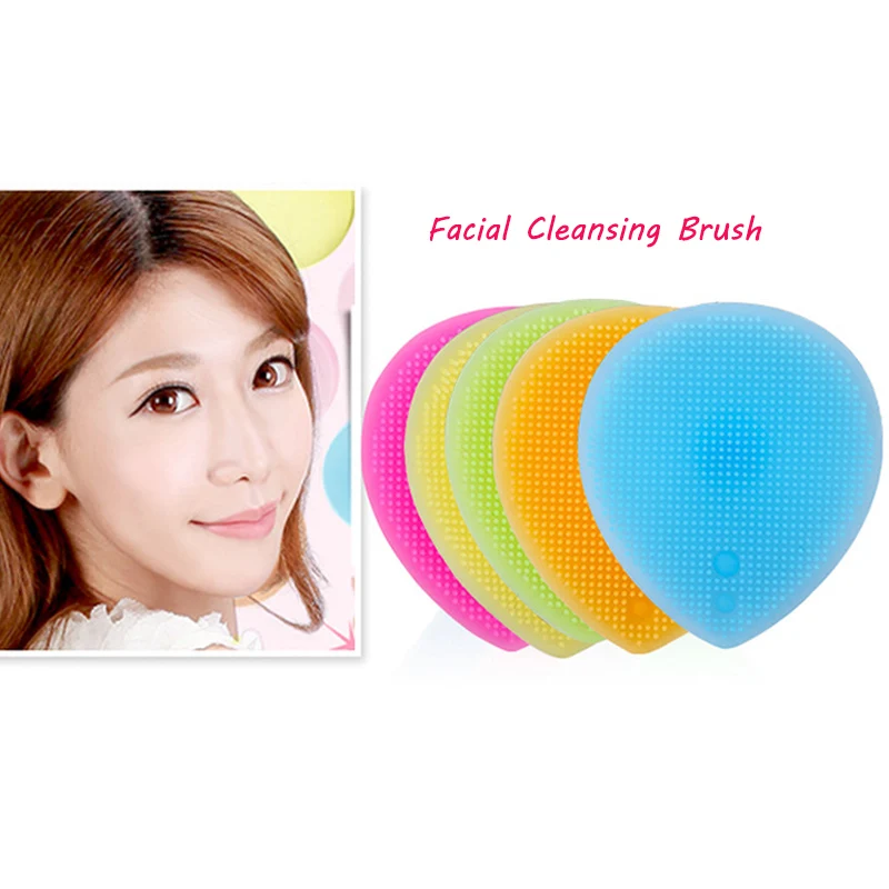 1PC Silicone Facial Cleansing Brush Face Exfoliating Blackhead Deep Cleaning Skin Care Massager Tools | Красота и здоровье
