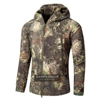 6 XS-5XL, большой размер, Мужская тактическая мягкая оболочка, Акула, кожа, куртка, на открытом воздухе, для кемпинга, охоты, тренировочная, водонепроницаемая, ветрозащитная, пальто, армейские Топы - Цвет: 6