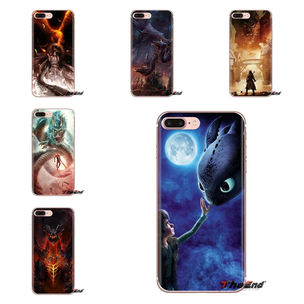 Мягкий прозрачный чехол для Huawei G7 G8 P7 P8 P9 P10 P20 P30 Lite Mini Pro P Smart Plus 2017 2018 2019 3d dragon Smaug |