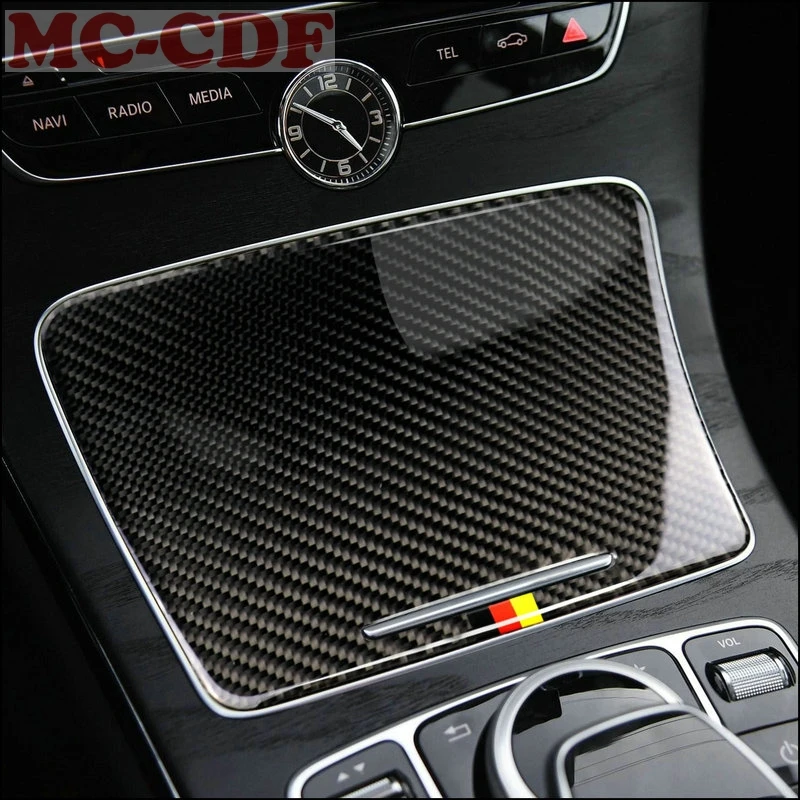 

Car styling for Mercedes Benz W205 GLC C180 C200 C300 Sticker Accessories Carbon Fiber Interior Trim Cup Holder Panel Cover