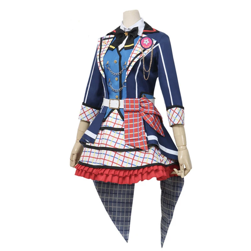ROLECOS аниме BanG Dream! Карнавальный костюм Poppin вечерние костюмы для косплея Касуми