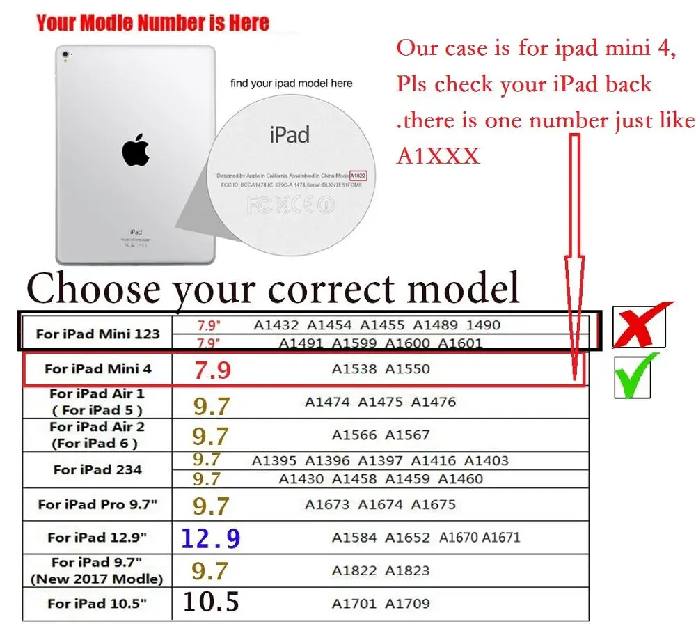Новый ультратонкий чехол для iPad mini 4 с магнитной смарт подставкой A1538 A1550 Чехол
