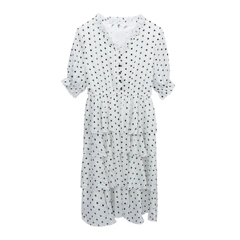 Женское шифоновое платье черное/Белое Повседневное большого размера 4XL с длинным