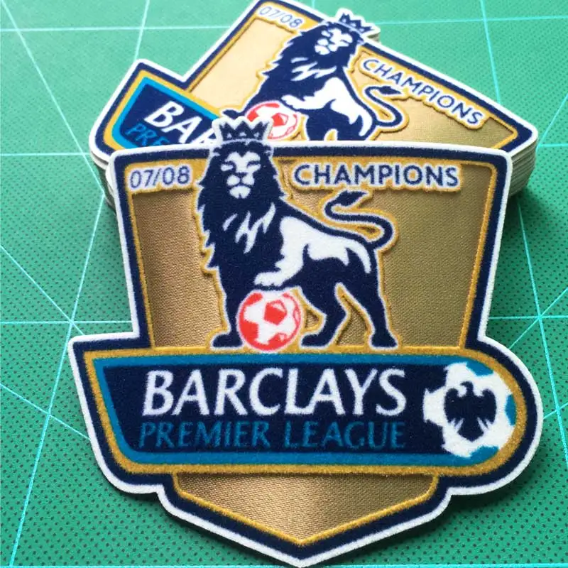 Английская Премьер-Лига чемпионов 2006- кашемировый материал EPL Золотой патч значок - Цвет: 07 08