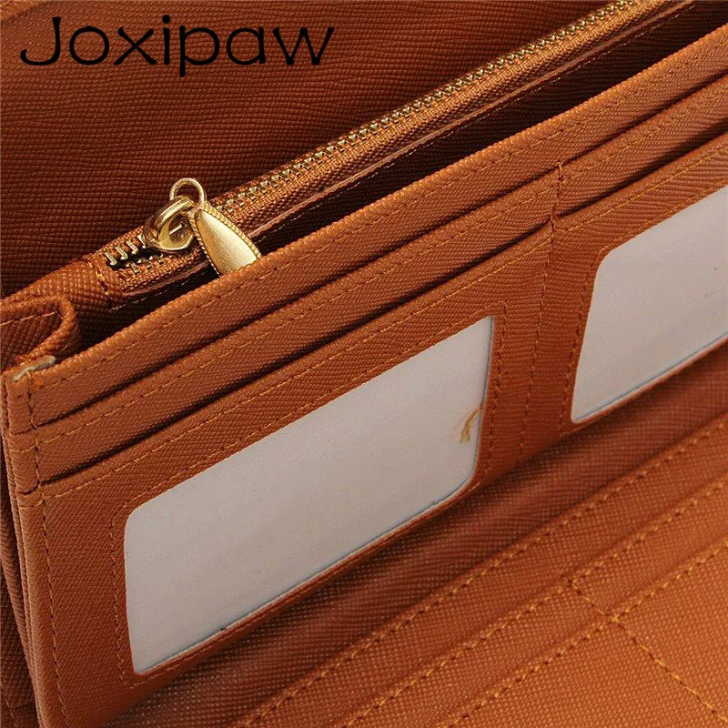 

Hollow Out Pattern Retro Wallet Female Purse PU Leather Bag Women wallets and purses Vintage Long Wallets Joxipaw