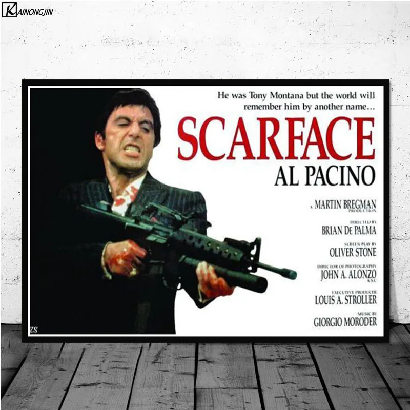 008 AL PACINO постер со шрамом, гангстер, Крестный отец, постеры и печать на холсте, настенная живопись, картина для гостиной, домашний декор - Цвет: 008