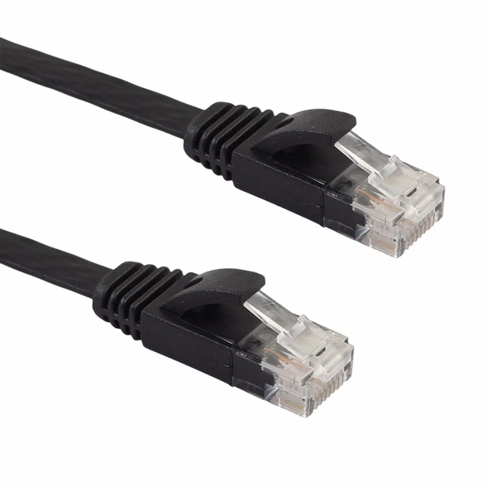 Ультратонкий плоский сетевой кабель CAT6 Ethernet для компьютера маршрутизатора